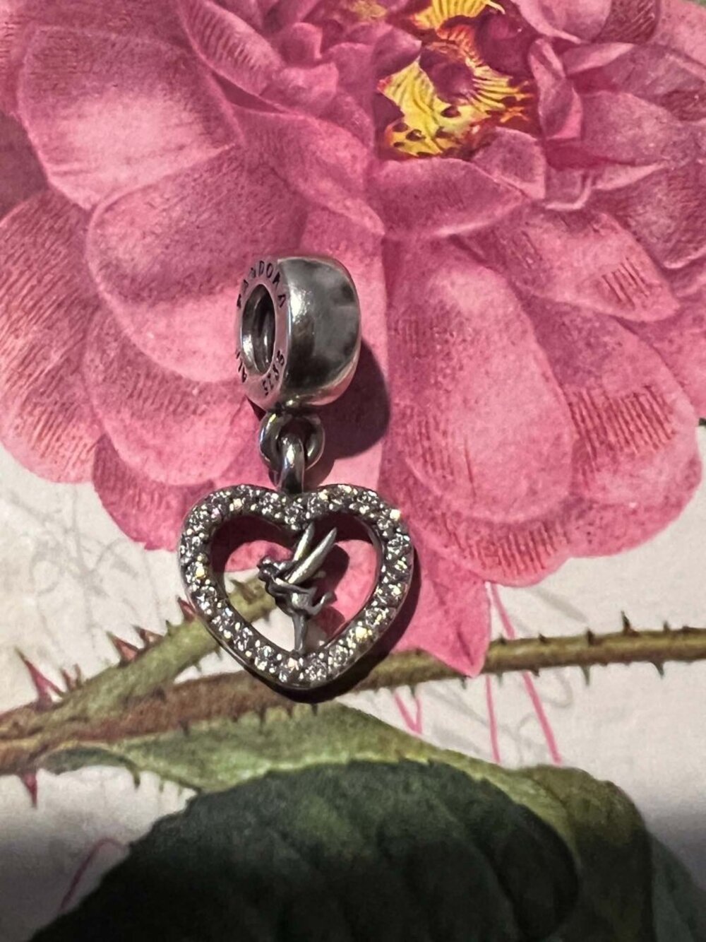 Authentic Pandora Disney Love Tinker Bell Dangle Charm #791565CZ - Picture 3 of 9